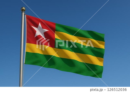 トーゴ共和国 国旗 トーゴ共和国 国旗 126512036