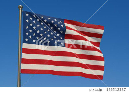 アメリカ合衆国　国旗 126512387