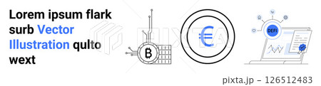 Bitcoin symbol, Euro currency, SEO dashboard and graphs. Ideal for financial services, cryptocurrency, fintech solutions, digital marketing, economic analysis, tech startups, investment platforms Bitcoin symbol, Euro currency, SEO dashboard and graphs. Ideal for financial services, cryptocurrency, fintech solutions, digital marketing, economic analysis, tech startups, investment platforms 126512483