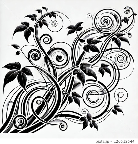 Swirl & Climb: Abstract Vines in Motion Swirl & Climb: Abstract Vines in Motion 126512544