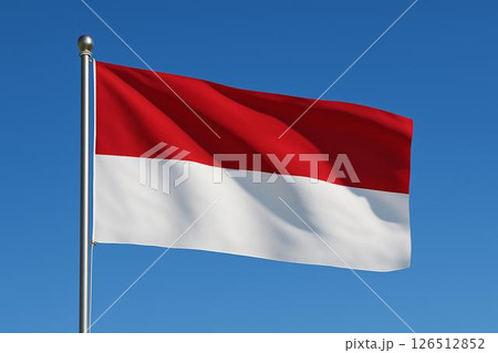 インドネシア共和国 国旗 インドネシア共和国 国旗 126512852