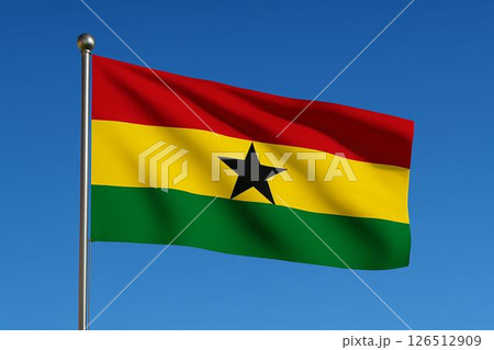 ガーナ共和国 　国旗 126512909