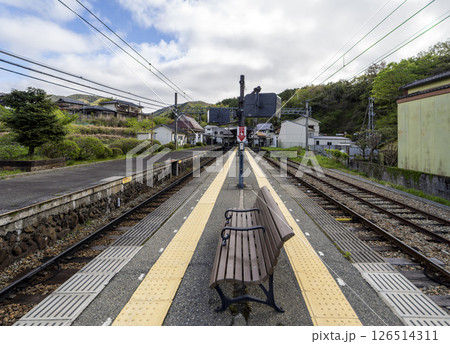 能勢電鉄妙見線の妙見口駅 能勢電鉄妙見線の妙見口駅 126514311