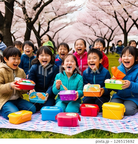 公園で遊ぶ子供達 126515692