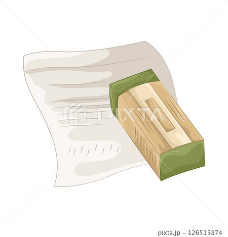 Illustration of Eraser Illustration of Eraser 126515874