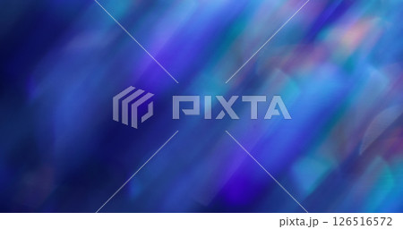 Color radiance. Defocused glare. Blue purple lens flare beam on blurred art bokeh light abstract background. Color radiance. Defocused glare. Blue purple lens flare beam on blurred art bokeh light abstract background. 126516572