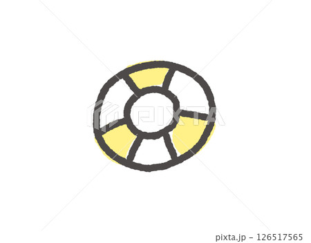 ゆるくて可愛い浮き輪アイコン 126517565