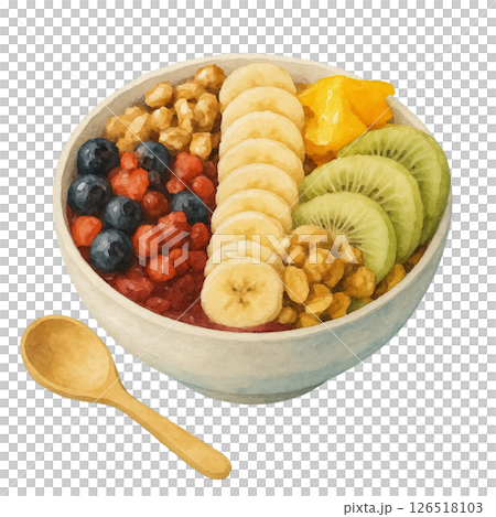 水彩健康巴西莓碗 126518103