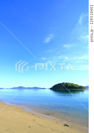 透明度が高い大芝島の海 透明度が高い大芝島の海 126518401