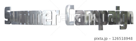 3DCG文字「Summer Campaign（サマーキャンペーン）」 126518948