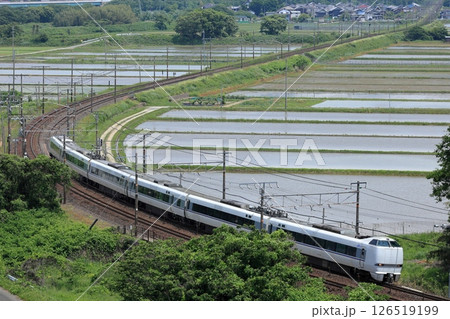 初夏の東海道本線を特急しらさぎ 126519199