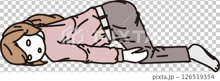 Fainting _ Falling _ Unmotivated woman 126519354