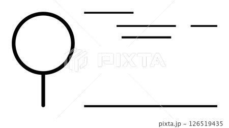 Minimalist business card design featuring a circle on the left and horizontal lines representing text. Ideal for modern branding, personal identity, graphic design projects, clean layouts, business Minimalist business card design featuring a circle on the left and horizontal lines representing text. Ideal for modern branding, personal identity, graphic design projects, clean layouts, business 126519435