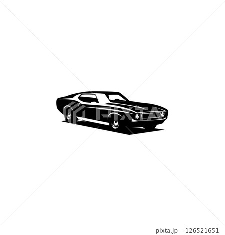 Ford Mustang sportsroof car emblem logo isolated Ford Mustang sportsroof car emblem logo isolated 126521651