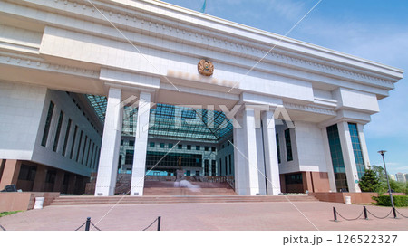 Supreme Court of the Republic of Kazakhstan timelapse hyperlapse. Astana, Kazakhstan Supreme Court of the Republic of Kazakhstan timelapse hyperlapse. Astana, Kazakhstan 126522327