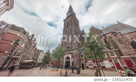 Hyperlapse of Amsterdam's Old Church, the city's oldest parish church. Netherlands 126522453