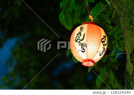 盛岡さんさ踊りの提灯 126524240
