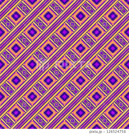 seamless geometric pattern with squares 126524758