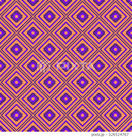 seamless geometric pattern with squares 126524767