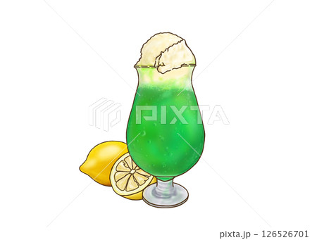 甘くておいしいメロンクリームソーダ 甘くておいしいメロンクリームソーダ 126526701