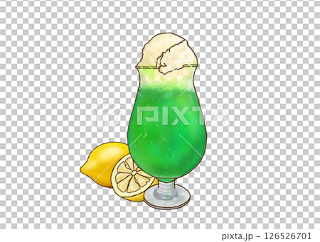 甘くておいしいメロンクリームソーダ 甘くておいしいメロンクリームソーダ 126526701