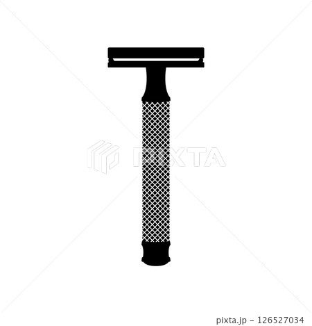 Disposable Razor Black and White Icon Design Element on Isolated White Background Disposable Razor Black and White Icon Design Element on Isolated White Background 126527034
