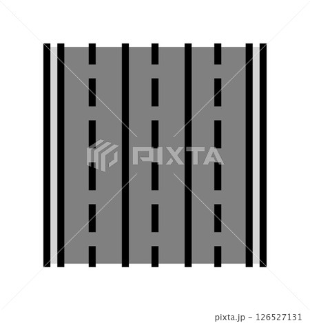 road markings highway color icon vector illustration 126527131