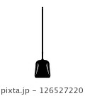 Shovel Silhouette. Black and White Icon Design Element on Isolated White Background 126527220