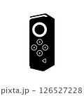 Smartphone Gamepad Black and White Icon Design Element on Isolated White Background 126527228