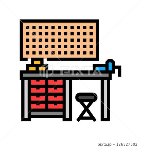 workbench tools color icon vector illustration 126527302