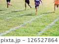 Blurred photo of kid running in school sport day for learning activity in school 126527864