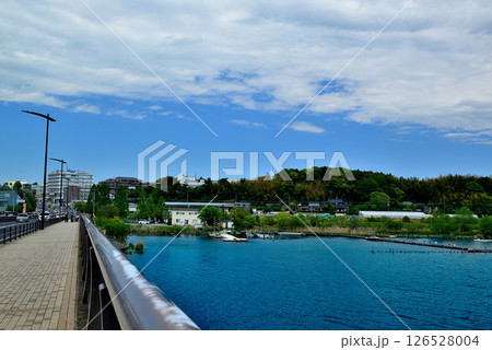 千葉県 手賀沼 手賀大橋 千葉県 手賀沼 手賀大橋 126528004