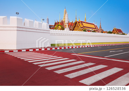 Wat Phra Kaew, a tourist attraction in Bangkok, Thailand 126528536