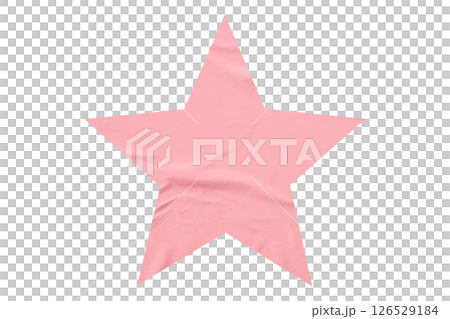 Crumpled pink star pattern stickers, separated on a transparent background. Crumpled pink star pattern stickers, separated on a transparent background. 126529184