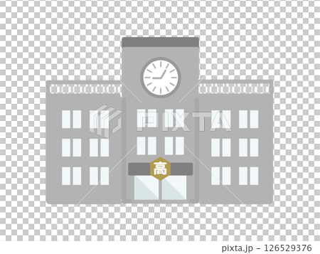 高中建築插圖 126529376