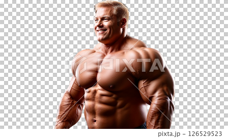 體重與力量：超強壯的男性身體 126529523