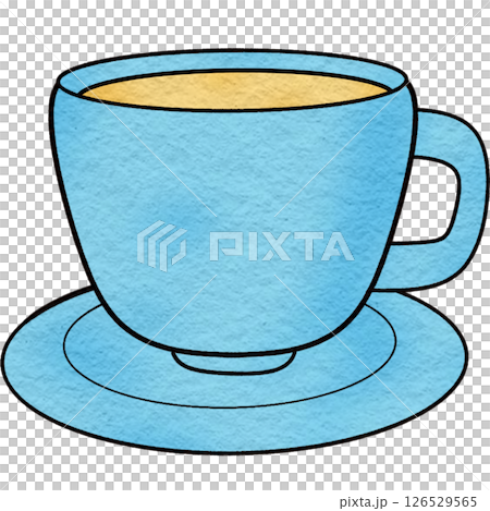 The illustration of a tea cup 126529565