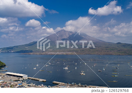 《鹿児島県》桜島の風景・にこ展望台の眺望 126529768