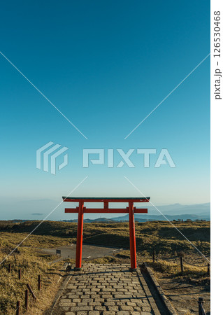 Hakone Mototsumiya Shrine Torii Gate and Path Hakone Mototsumiya Shrine Torii Gate and Path 126530468