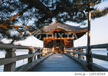 [満月寺浮御堂]琵琶湖に浮かぶ美しいお寺 126530564