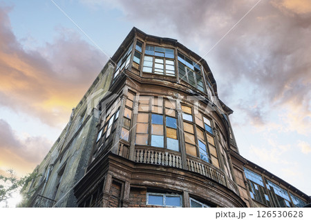 Old houses in the historic center of Tbilisi, Georgia 126530628