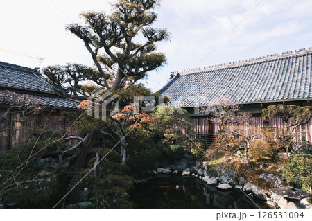 [おふさ観音]美しいお寺の境内の風景 126531004