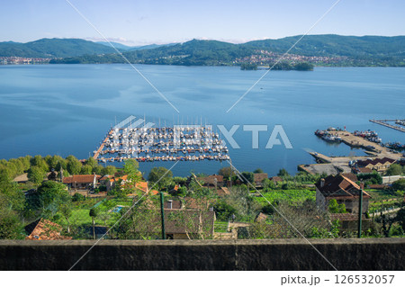 Combarro Spain Traditional Village Coastal River Mussels Aquaculture Culture. 126532057