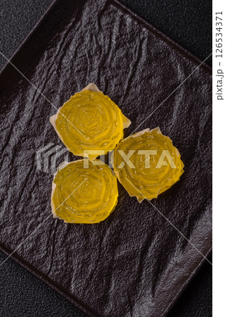 Jelly candies or homemade marmalade with different flavors Jelly candies or homemade marmalade with different flavors 126534371