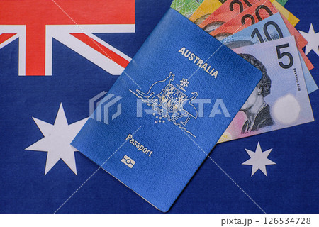 International biometric passport of a citizen of Australia 126534728