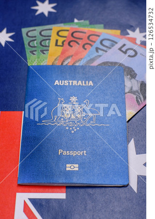 International biometric passport of a citizen of Australia 126534732