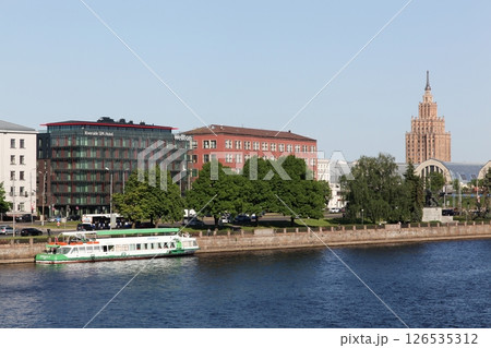 View of the old city of Riga in Latvia	 126535312