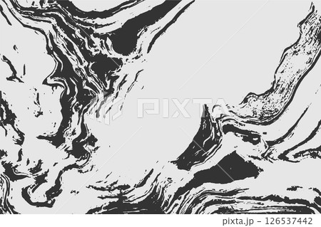 ink brush strokes in black and white paper 126537442
