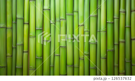 瑞々しい竹のクローズアップ 126537632