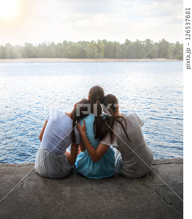 Girls at the lake Girls at the lake 126537681